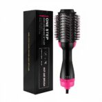 3-in-1 One Step Hot Air Brush & Styler – Electric Hair Dryer, Curler & Straightener Volumizer