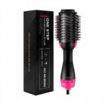 3-in-1 One Step Hot Air Brush & Styler – Electric Hair Dryer, Curler & Straightener Volumizer
