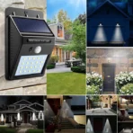 Warm White Outdoor Solar Motion Sensor Wall Light – Waterproof LED Wireless Security Light for Garden, Patio & Pathway - Image 7