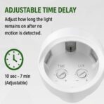 360 Degree Infrared Motion Sensor Light Socket | E27 Screw Automatic Lamp Holder with Adjustable Delay & Ambient Light Control - Image 5