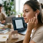 Oraimo OR-10 True Wireless Earbuds, Beige & Rose Gold, Hi-Res Audio, HiFi Sound - Image 4