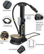 High Pressure Foot Air Pump with Gauge – Portable Tire Inflator for Car, Bike, Motorcycle, Football & Air Sofa in Pakistan - Image 4