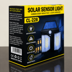 CL-228 Solar Motion Sensor Outdoor Wall Light – Waterproof Security Lamp with Human Body Induction - Image 6