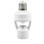 360 Degree Infrared Motion Sensor Light Socket | E27 Screw Automatic Lamp Holder with Adjustable Delay & Ambient Light Control
