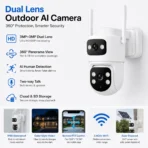 Yoosee 3MP 2K Outdoor AI PTZ Camera – Dual-Band Wi-Fi 6 & Full Color Night Vision - Image 2