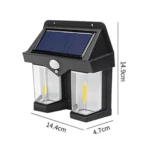 CL-228 Solar Motion Sensor Outdoor Wall Light – Waterproof Security Lamp with Human Body Induction - Image 9