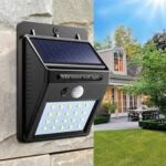 Warm White Outdoor Solar Motion Sensor Wall Light – Waterproof LED Wireless Security Light for Garden, Patio & Pathway