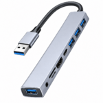 USB-C Multiport Hub 8-in-1 – USB 3.0, HDMI, SD/TF Card Reader & Audio Adapter